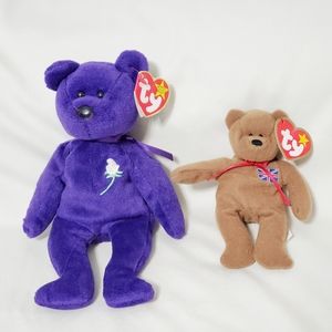 Princess Diana First Edition and Britannia Beanie